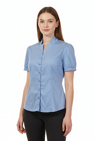 S.OLIVER Letní Dámská Košile Modrá Vel. 36