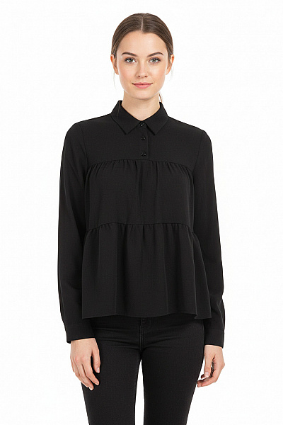  Halenka Jednobarevná Černá Vel. 36