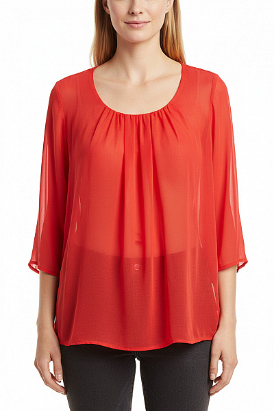 Monari  Halenka Jednobarevná Červená