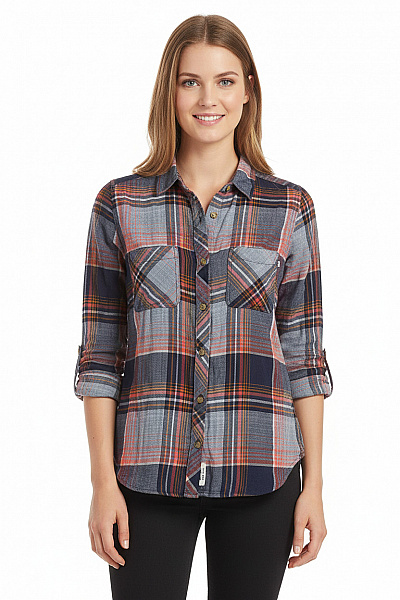 Kostkovaná Dámská Košile Modrá Abercrombie&Fitch Vel. XS