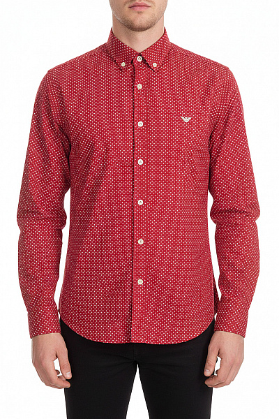 Vzorovaná Pánská Košile Hnědá ARMANI Vel. L