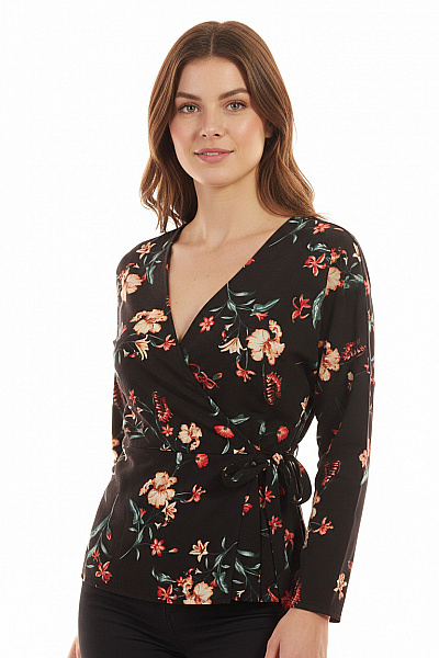 Vzorovaná  Halenka Černá VILA Vel. M