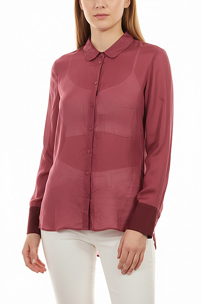 Massimo Dutti Společenská Dámská Košile Hedvábná Fialová Vel. 36