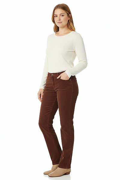 Teplé Dámské Kalhoty Hnědé Vel. 44