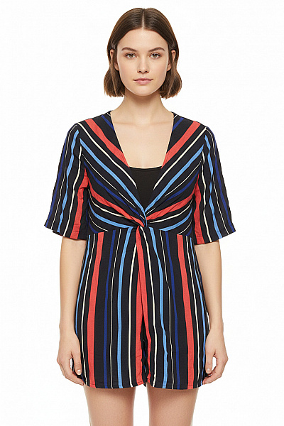 Esprit Dámské Tričko S Pruhy A Uzlem Vel. 36