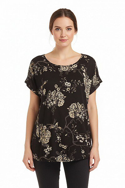 Fat Face Dámské Tričko Černé Vel. 44