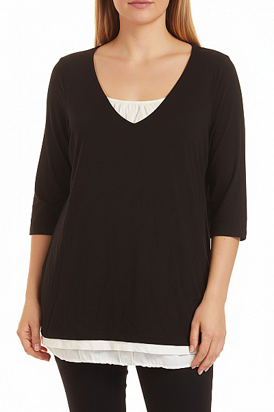 Marks & Spencer Jednoduché Dámské Tričko Černé