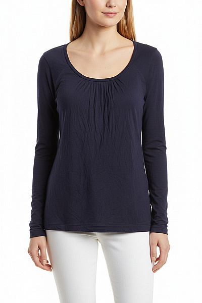 Jednoduché Dámské Tričko Modré TOMMY HILFIGER Vel. M