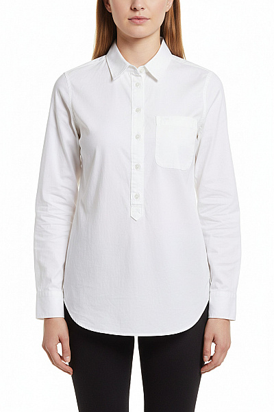 TOMMY HILFIGER  Halenka Jednobarevná Bílá