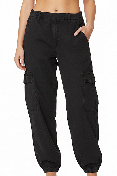 Bershka Dámské Kalhoty Kapsáče Černé Vel. M