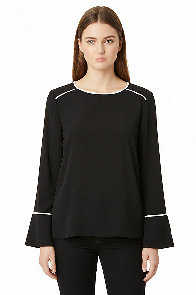 Marks & Spencer  Halenka Jednobarevná Černá Vel.  38