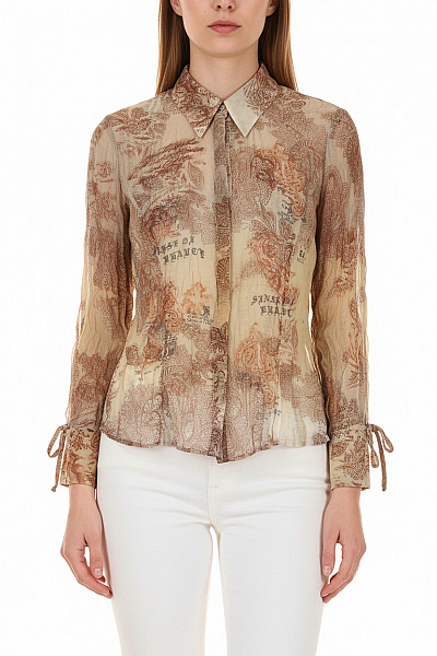 Dámská Košile Barevná Biba Second Hand Vel. 40