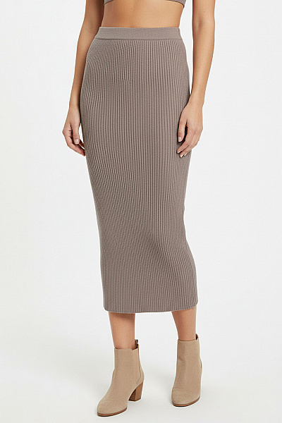 Dlouhá  Sukně Šedá NA-KD Second Hand