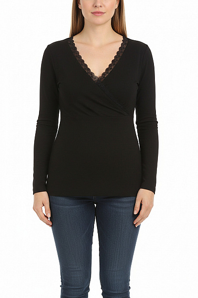  Halenka Jednobarevná Černá Vel. XXL