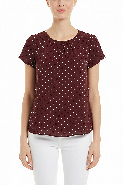 Dámské Tričko Vínová Seidensticker Vel. 34