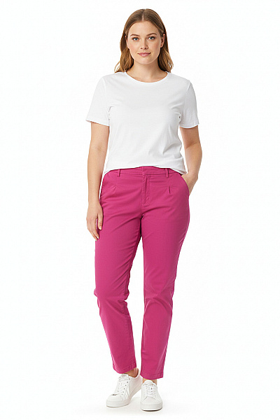 Dámské Kalhoty Rovné Vínová B.young Second Hand Vel. 42