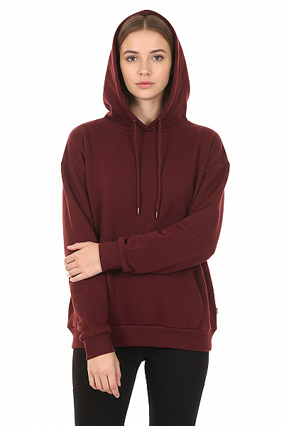 Dámská Mikina Bez Zapínání Vínová Vel. S