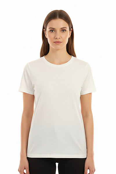 Jednoduché Dámské Tričko Bílé Vel. M