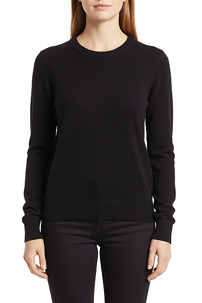 SELECTED Dámský Svetr Vlněný Černý Second Hand