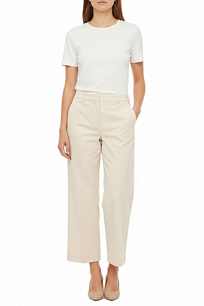 MANGO Dámské Kalhoty Béžové Second Hand Vel. 34