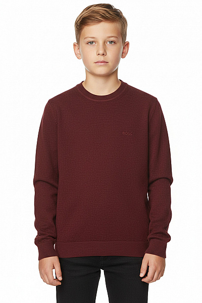 Chlapecký Svetr Vlněné Vínová Hugo Boss