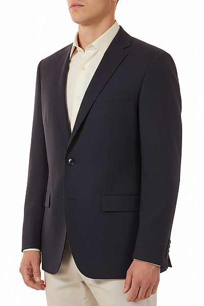 Společenské Pánské Sako Vlněné Modré ROY ROBSON Vel. 54