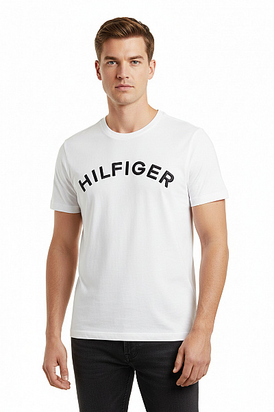 Pánské Tričko Bílé TOMMY HILFIGER Second Hand Vel. XL