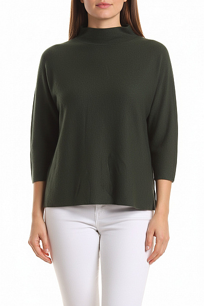 Dámský Svetr Meriný Zelený Second Hand Vel. 40