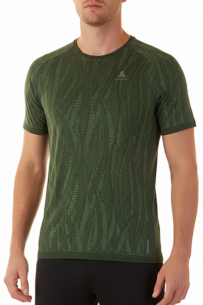 ODLO Sportovní Pánské Tričko Zelené Second Hand Vel. L