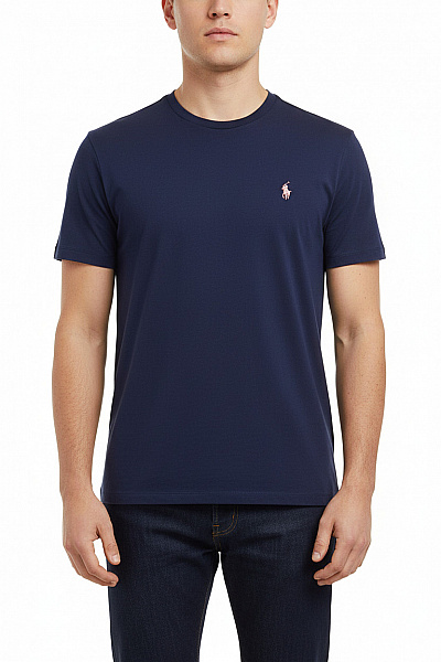 Jednoduché Pánské Tričko Modré Ralph Lauren Vel. L