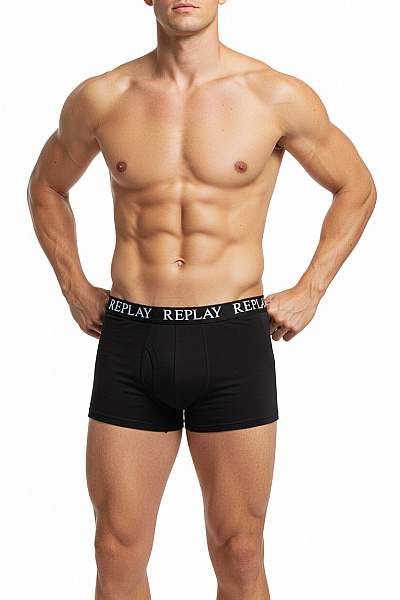 Pánské Spodní Prádlo Bavlněné Černé REPLAY