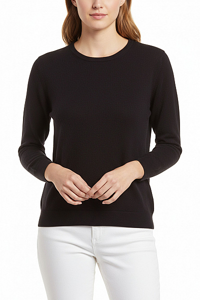 Dámský Svetr Lněný Černý