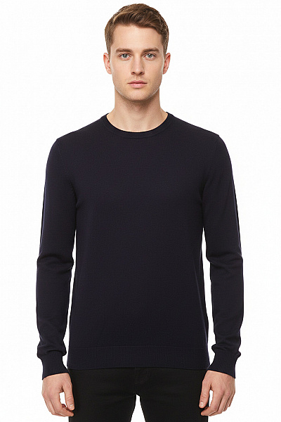 Hugo Boss Pánský Svetr Vlněný Modrý