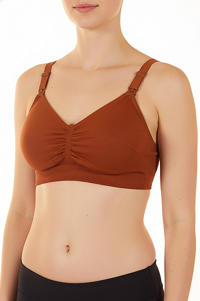 SAISEI Dámská Kojící Podprsenka Hladká Bezešvá