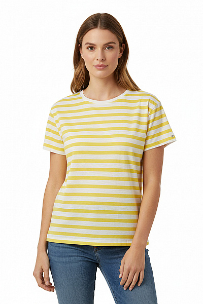 Dámské Tričko Žluté BRAX Second Hand Vel. 44