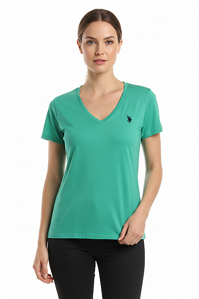 Dámské Tričko Zelené U.S.POLO ASSN. Vel. L