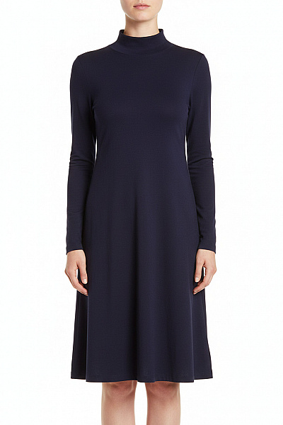 Pletené šaty Modré Vel. 38