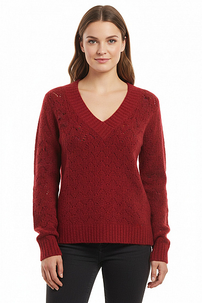 Ted Baker Dámský Pulovr Vlněný Vínový