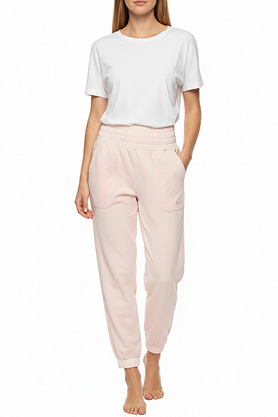 Hugo Boss Dámské Kalhoty Růžové Second Hand Vel. XL