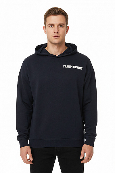 PLEIN SPORT Sportovní Pánská Mikina Modrá