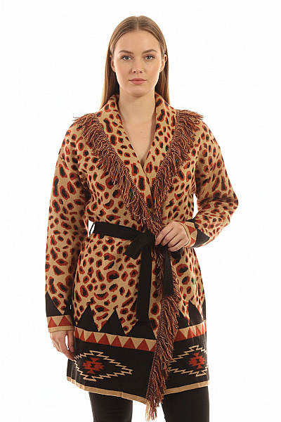 Dámský Cardigan Barevný EsQualo Vel. M