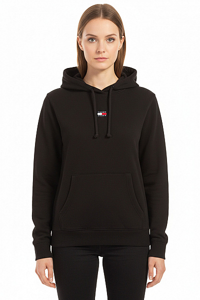 Dámská Mikina Černá TOMMY HILFIGER Second Hand Vel. XS