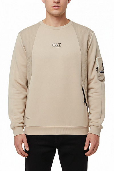 Pánská Mikina Bez Zapínání Béžová ARMANI Vel. XXL