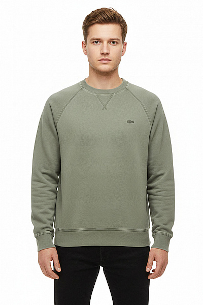 Pánská Mikina Bez Zapínání Šedá LACOSTE Vel. M
