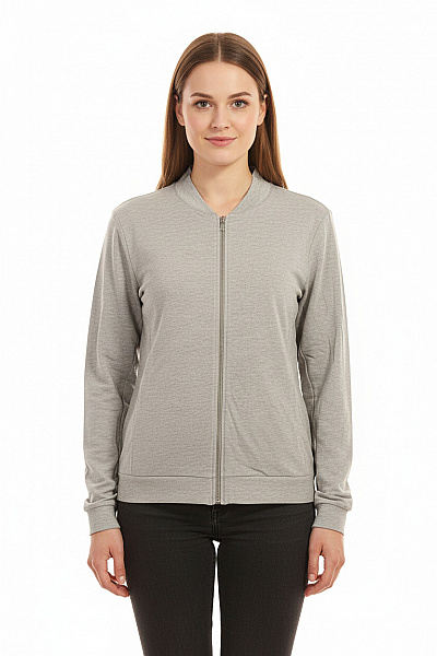 Dámská Mikina Rozepínací Šedá HANRO Vel. S