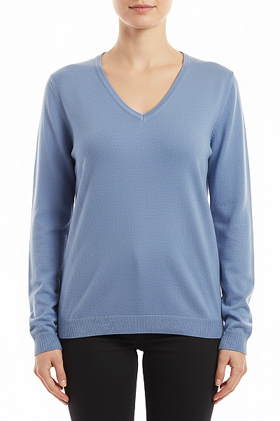 Dámský Svetr Modrý Second Hand Vel. 36