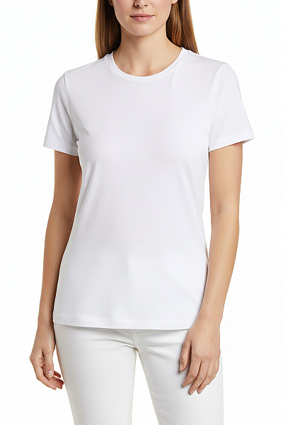 Jednoduché Dámské Tričko Bílé Vel. L