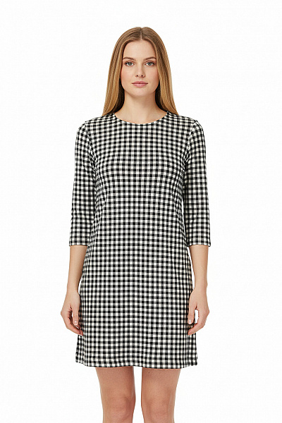 Šaty Černobílé MANGO Second Hand Vel. L