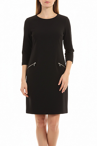 MANGO  Mikinové Šaty Černé Second Hand Vel. S