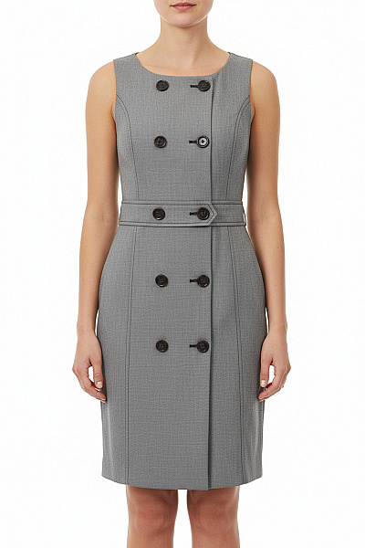 Košilové  Šaty Šedé MANGO Vel. S